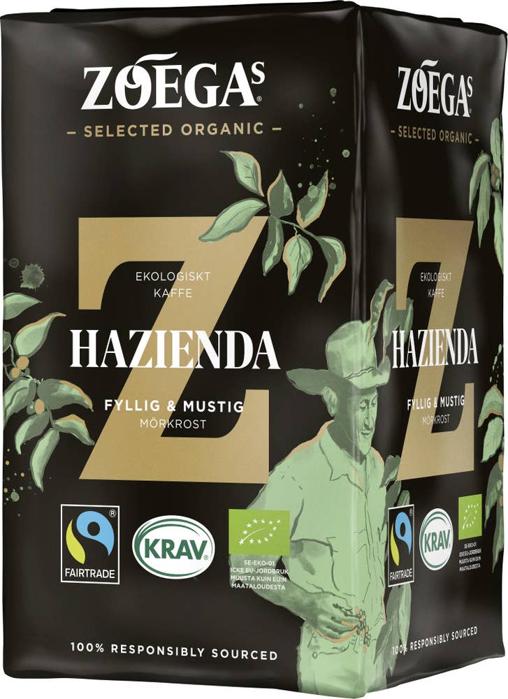 ZOÉGAS Hazienda Bryggkaffe Mörkrost EKO/KRAV/Fairtrade