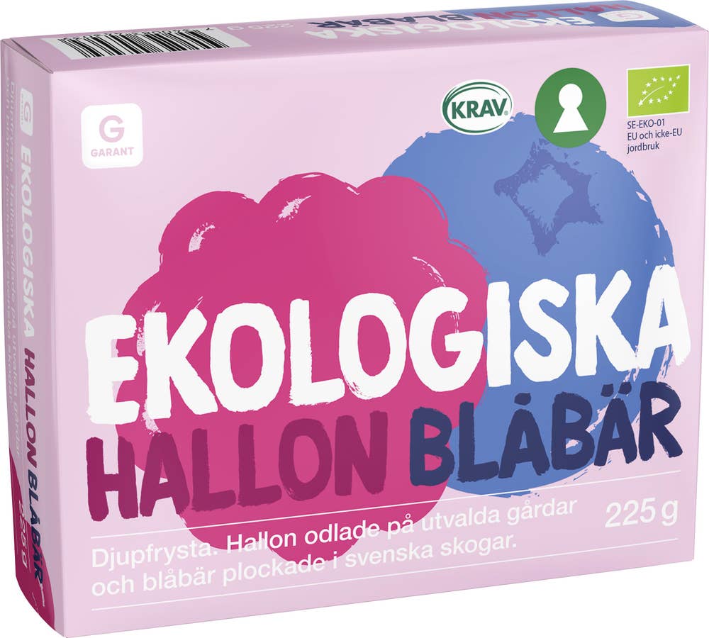 Garant Eko Hallon & Blåbär EKO/KRAV Fryst