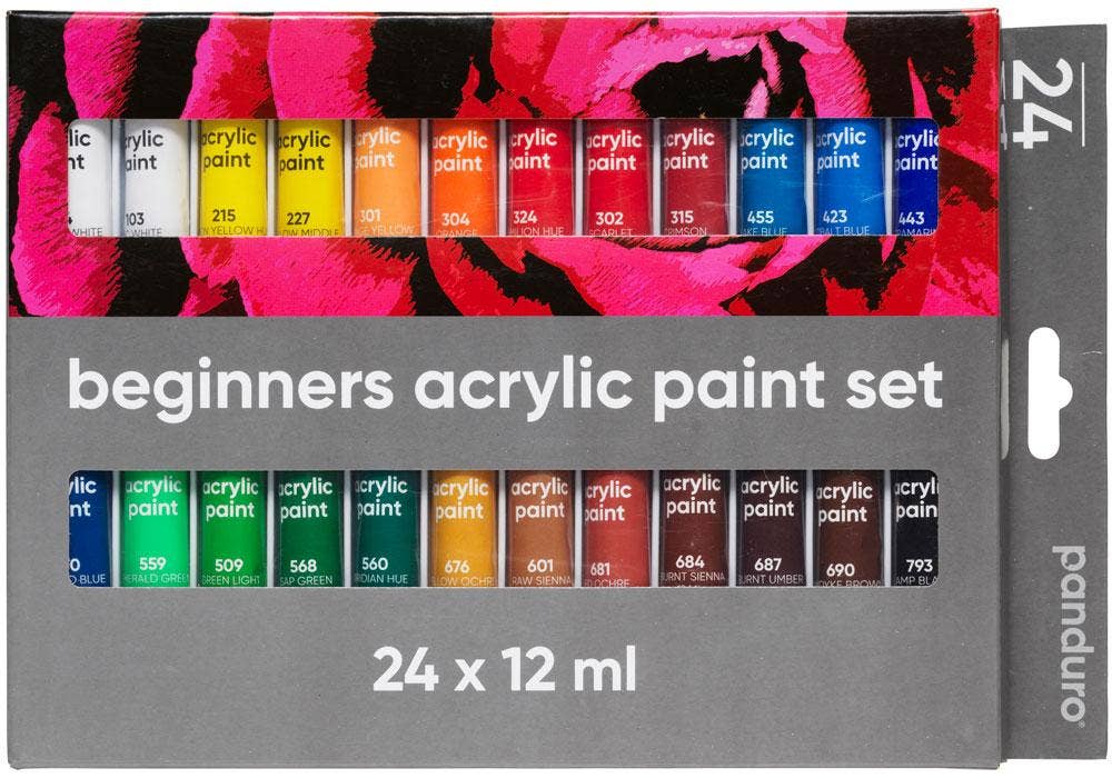 Panduro Akrylfärg Nybörjare 24-p Panduro