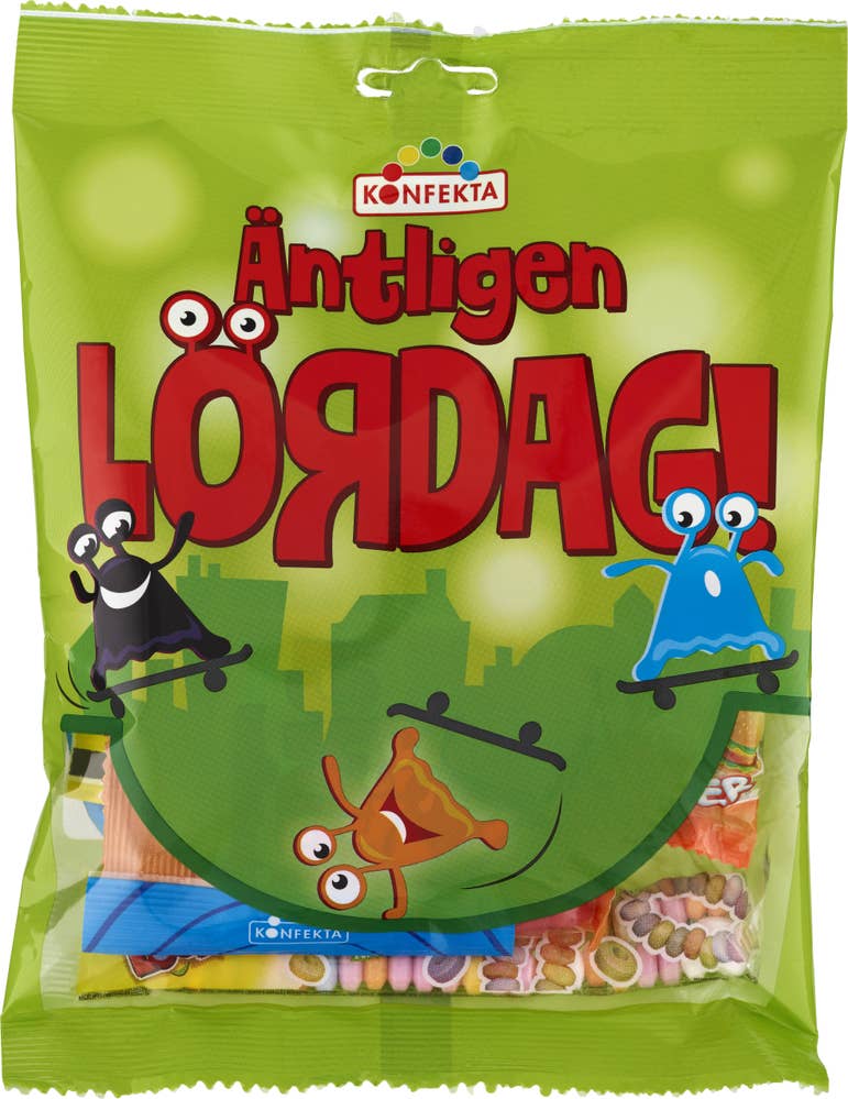 Konfekta Godis Äntligen Lördag 125g Konfekta
