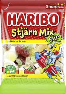 Haribo Stjärnmix Sur