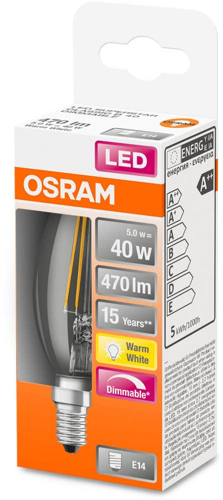 Osram Kronlampa LED 40W E14