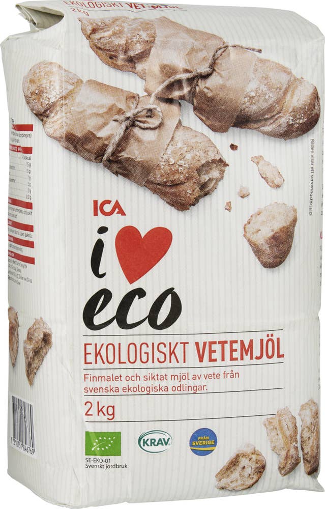 Ej sorterad Vetemjöl Ica Eco