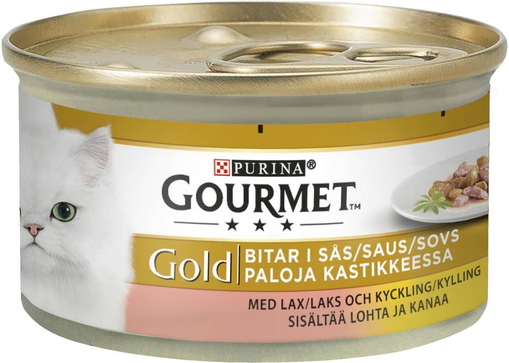 Gourmet Gold Våtfoder Lax och Kyckling i Sås