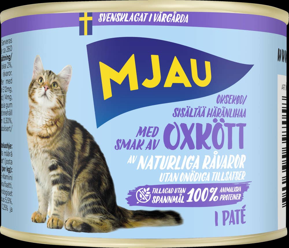 Mjau Kattmat Paté Oxkött