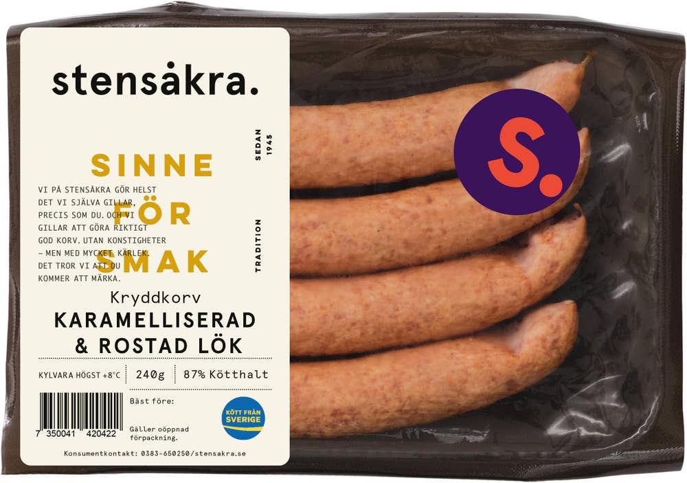Stensåkra Kryddkorv Karamelliserad & Rostad Lök