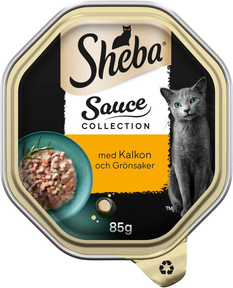 Kattmat Kalkon & Grönsaker i Sås