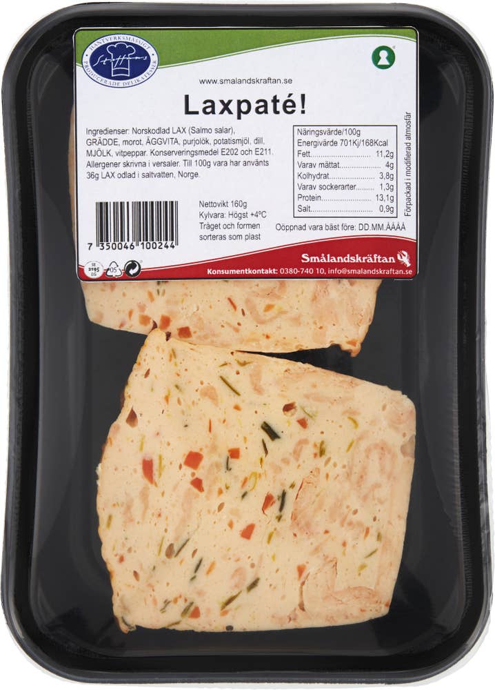 Smålandskräftan Laxpaté Skivad