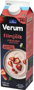 Verum Filmjölk Jordgubb Smultron 3,5% Laktosfri