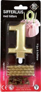 Party Pack Sifferljus 1 Guld