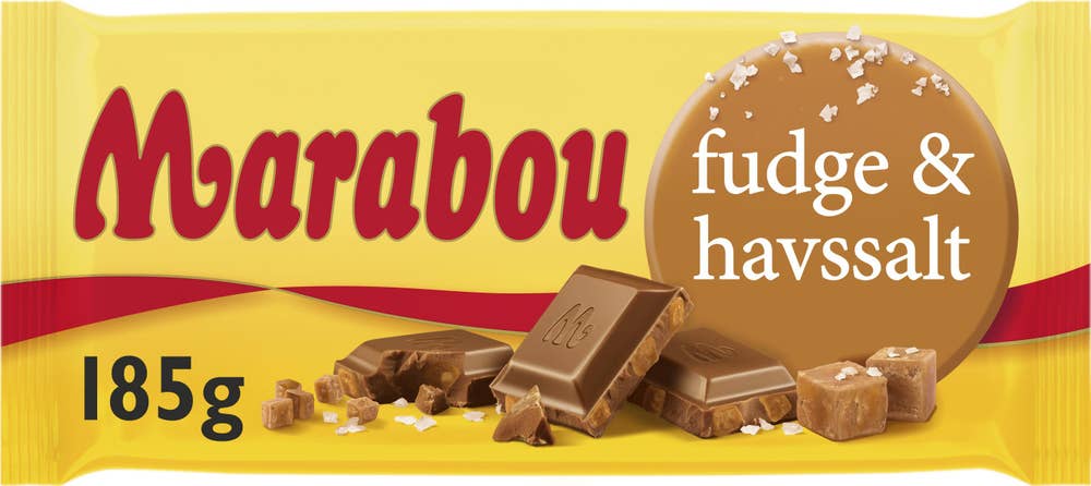 Marabou Fudge Havssalt 185g Marabou