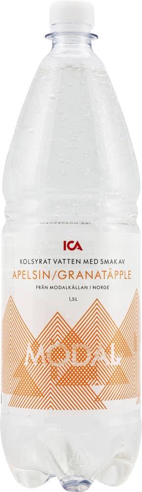 Ej sorterad Vatten Apelsin/Granatäpple1,5L Ica