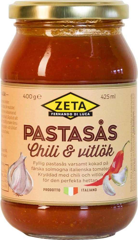 Zeta Pastasås Chili&Vitlök