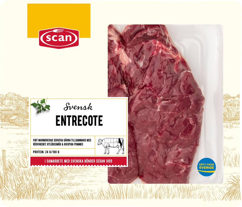 Scan Entrecote Benfri Skivad