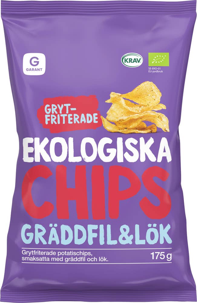 Garant ekologiska Chips Sourcream
