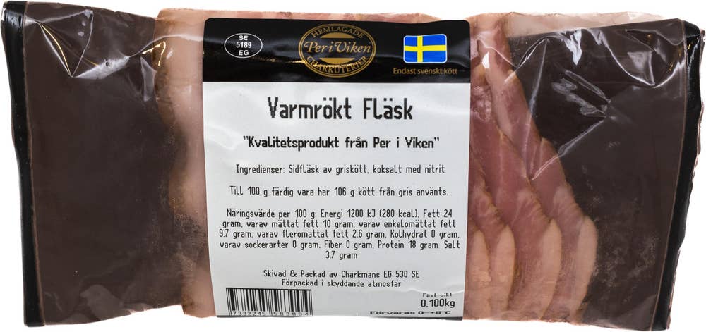 Per i Viken Varmrökt Fläsk Skivad