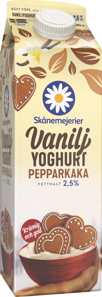 Skånemejerier Vaniljyoghurt Pepparkaka 2,5%