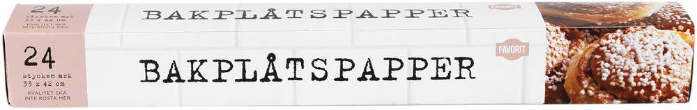 Favorit Bakplåtspapper 24-p Favorit