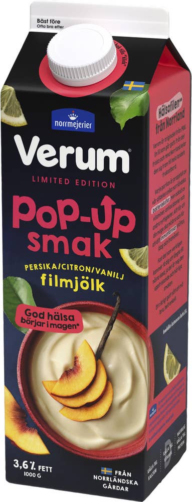 Verum Filmjölk Persika & Citron 3,5%