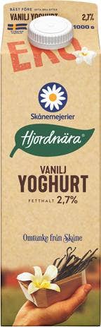 Skånemejerier Hjordnära Yoghurt Vanilj 2,7% EKO/KRAV