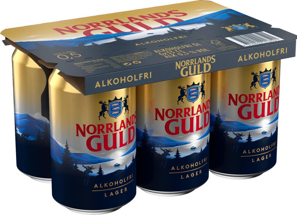Norrlands Guld Öl Alkoholfri 0,5% 6x33cl