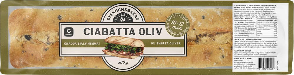 Garant Ciabatta Oliv