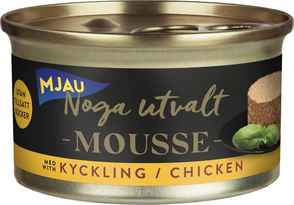 Mjau Kattmat Mousse Kyckling