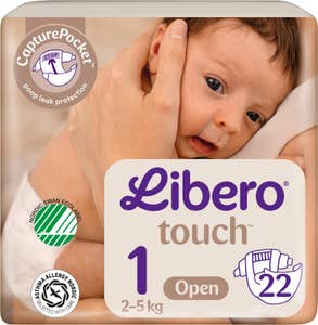 Libero Blöjor Touch Open (1) 2-5kg