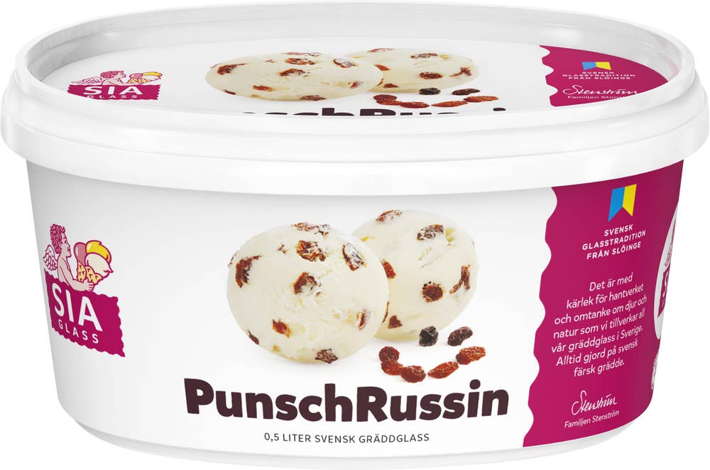 SIA Glass Gräddglass PunschRussin