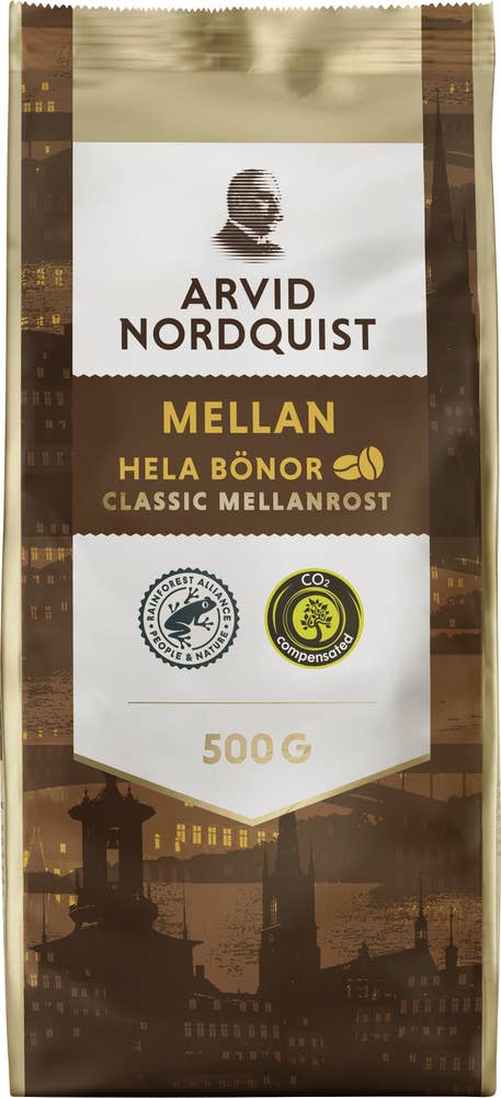 Arvid Nordquist Mellan Hela Kaffebönor Mellanrost