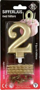 Party Pack Sifferljus 2 Guld