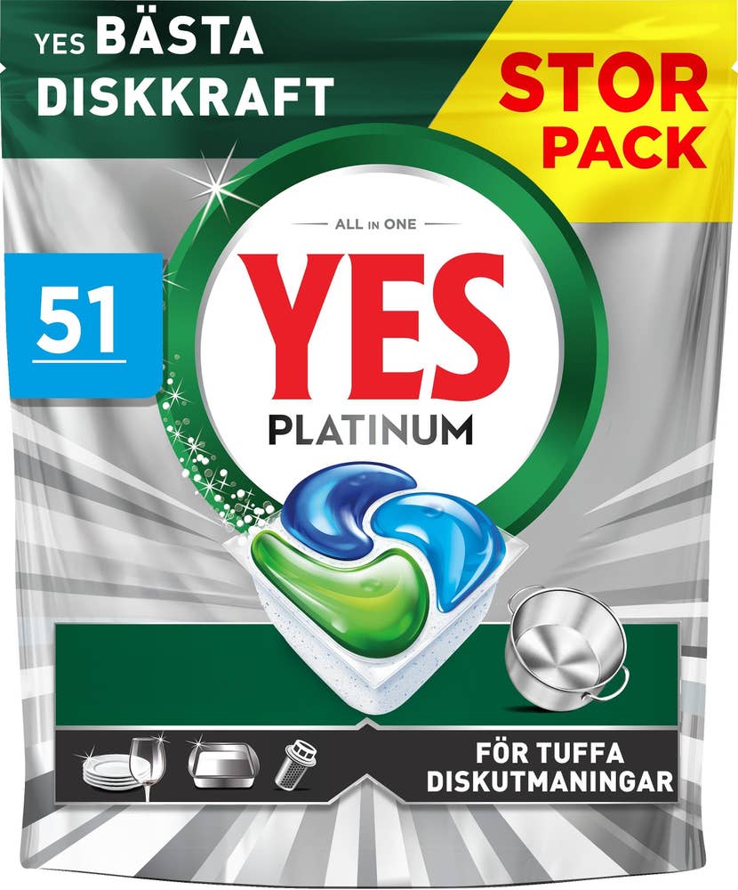 Yes Diskmaskintablett Platinum