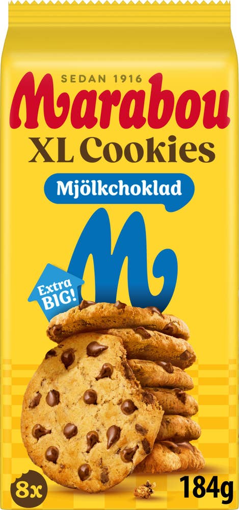 Marabou XL Cookies Mjölkchoklad 8-p