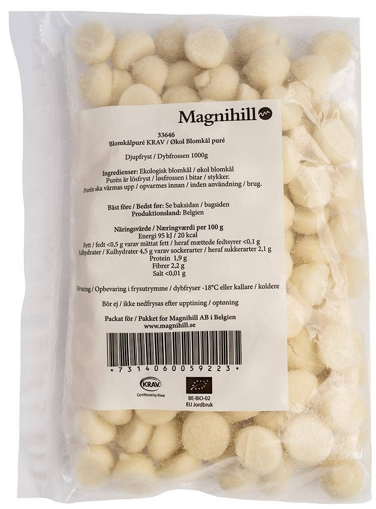 Magnihill Blomkålspuré EKO/KRAV Fryst 1kg