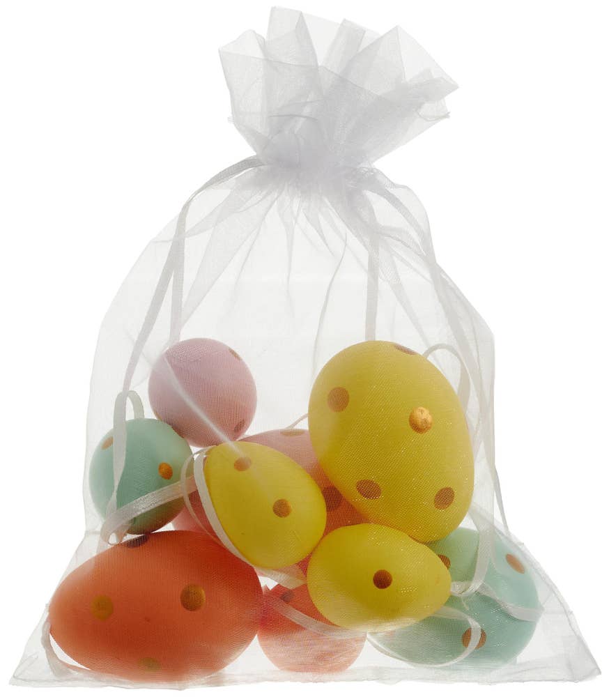 Hedlundgruppen Hänge Ägg Gul, Rosa, Orange & Grön 4-6cm