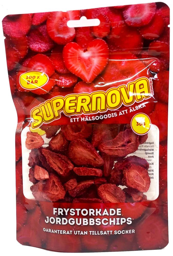 Supernova Freeze Frystorkade Jordgubbschips