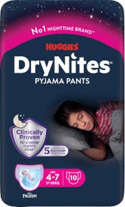 Drynites Nattblöja Flicka 4-7år 17-30kg