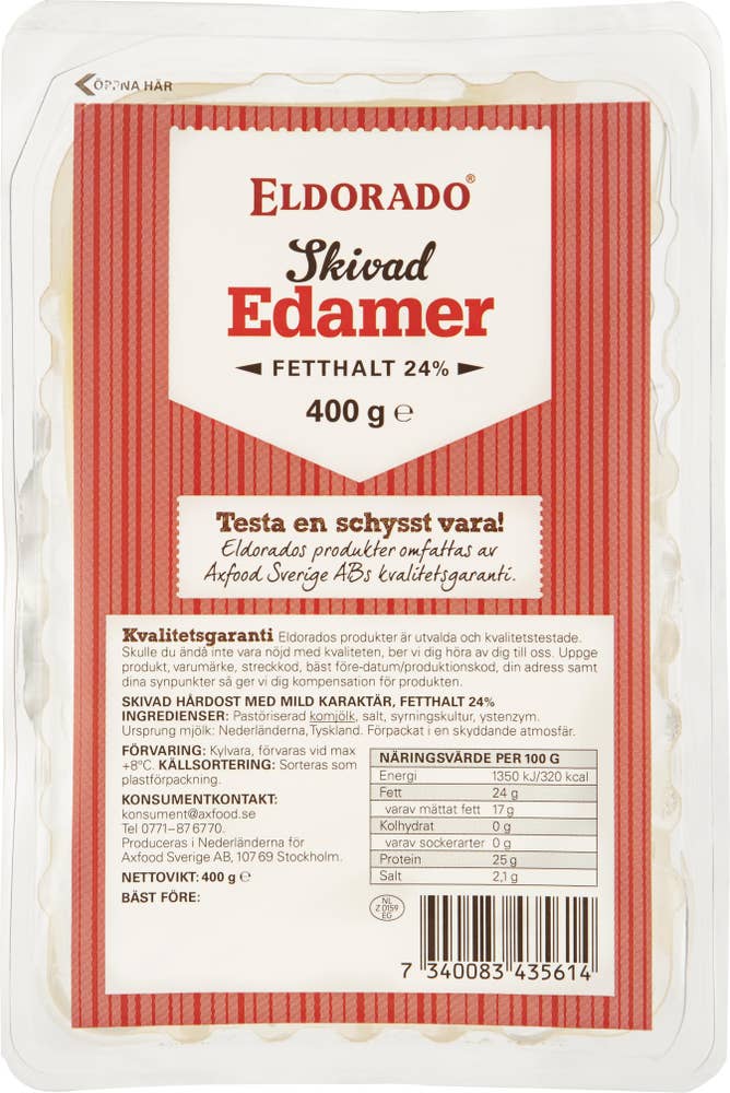 Eldorado Edamer Skivad 24%