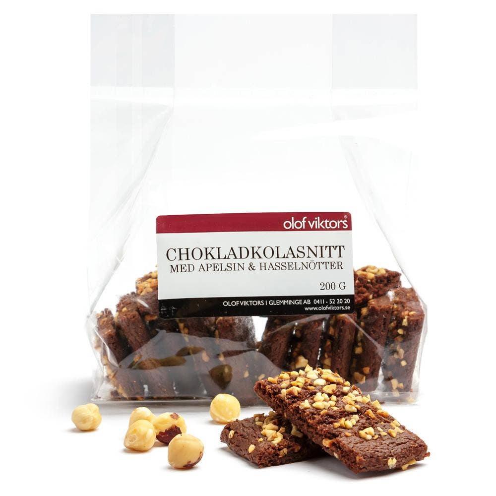 Chokladkolasnitt med Apelsin & Hasselnötter