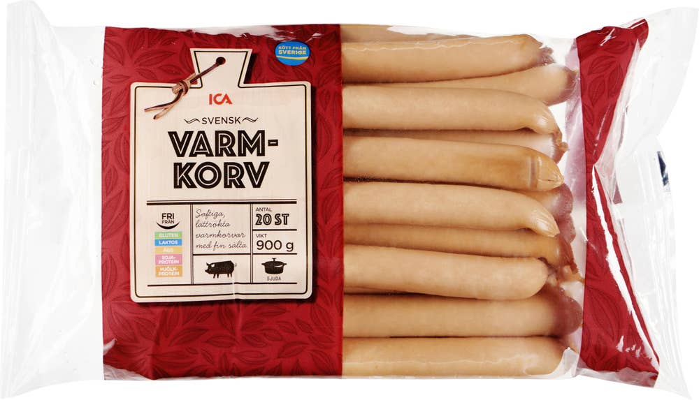 Ej sorterad Varmkorv Ica
