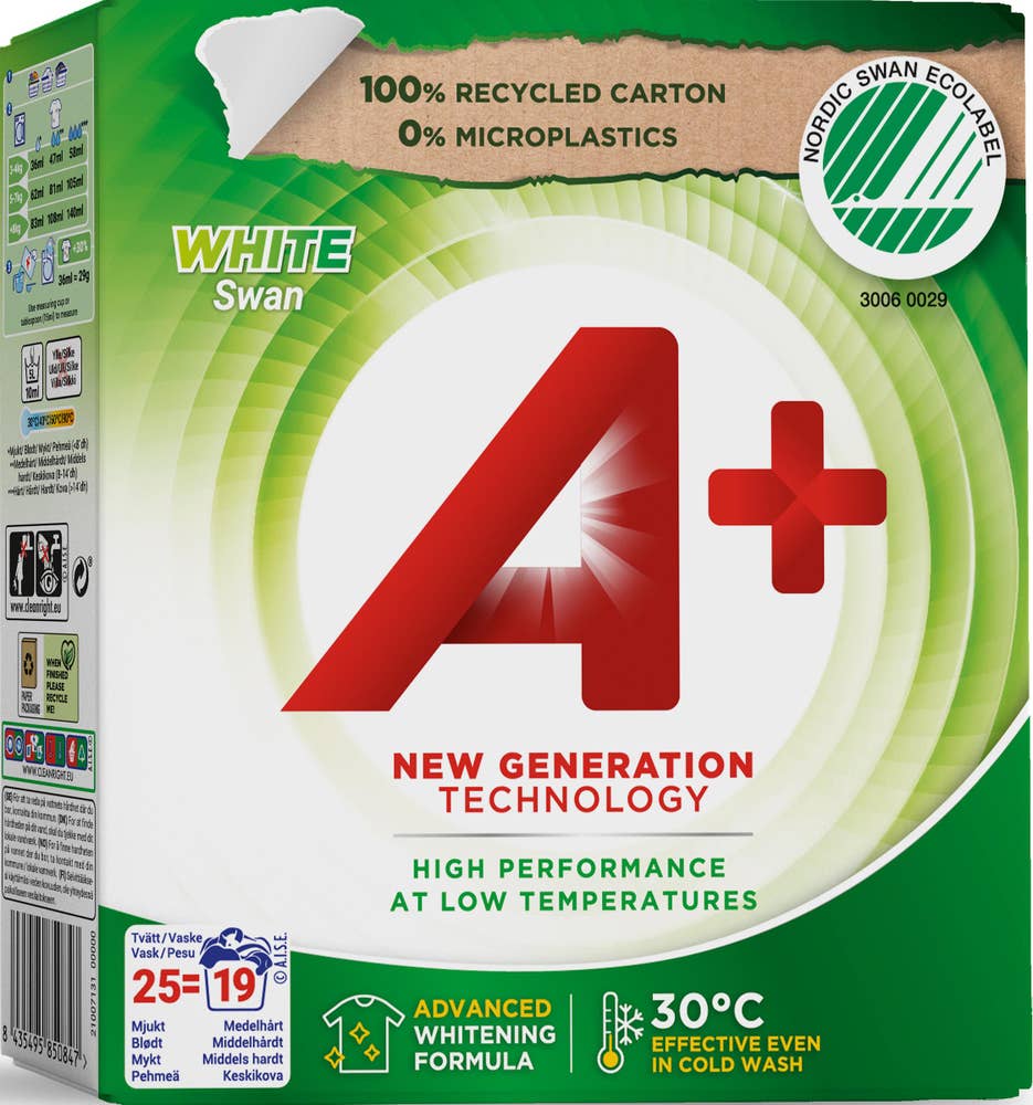 A+ Tvättmedel Pulver White