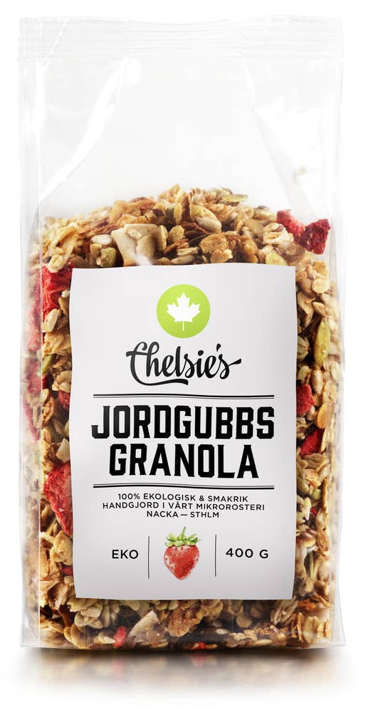 Chelsie's Jordgubbsgranola Glutenfri EKO
