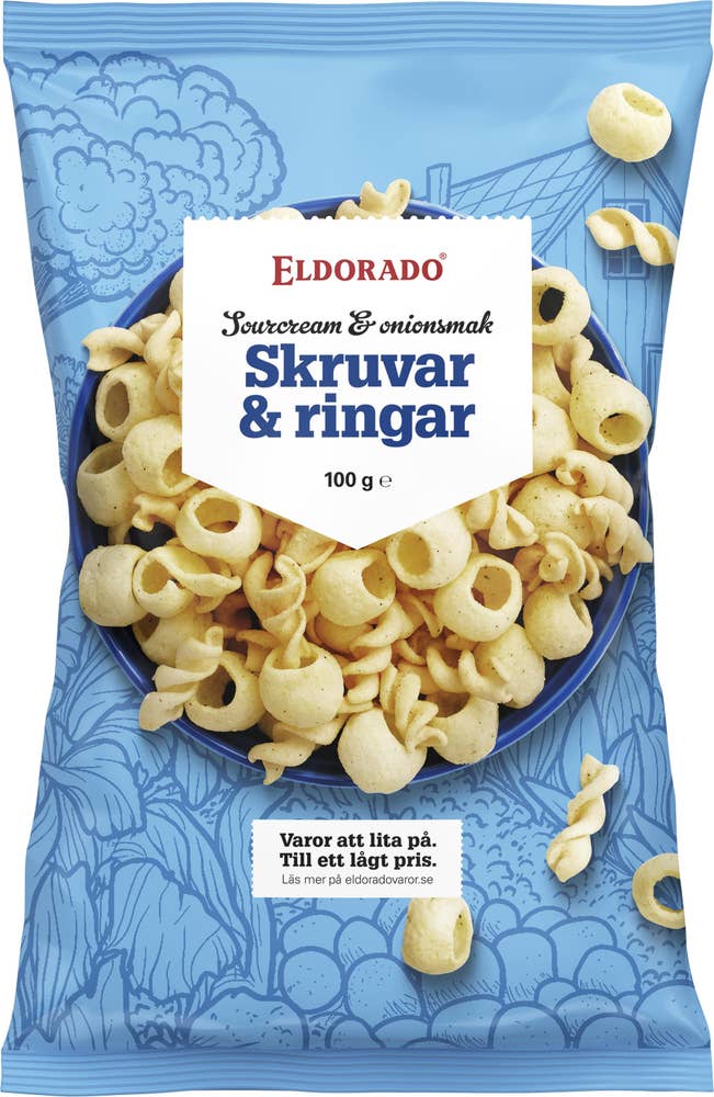 Eldorado Skruvar Sourcream & Onion