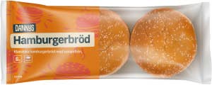 Dannys Hamburgerbröd 6-p
