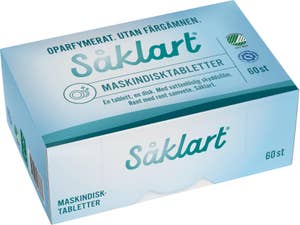 Såklart Maskindisktabletter Oparfyrmerade