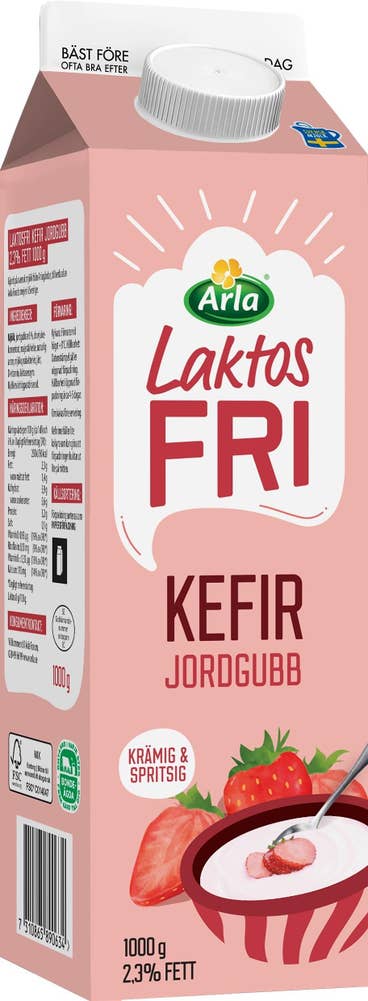 Arla® Kefir Jordgubb Laktosfri 2,3%