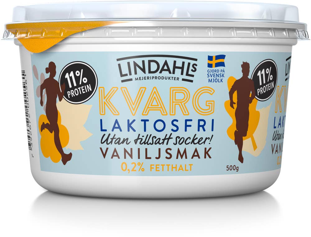 Lindahls Kvarg Vanilj 0,2% Laktosfri Utan Tillsatt Socker
