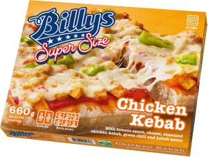 Billys Pizza Super Size Chicken Kebab Fryst