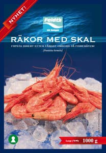 Räkor med Skal 70/90 Fryst MSC