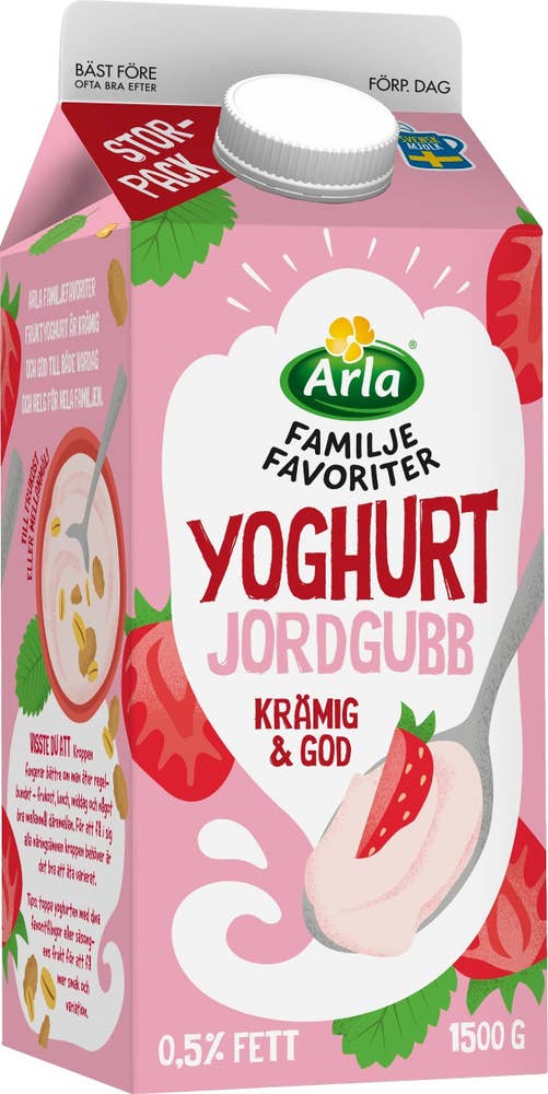 Arla® Familjefavoriter Yoghurt Jordgubb 1500g Arla